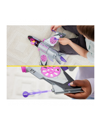 spinmaster Spin Master Paw Patrol: The Mighty Movie, Skye's Deluxe Superhero Jet incl. Skye Figure, Toy Vehicle (Silver/Pink)