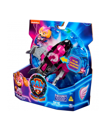 spinmaster Spin Master Paw Patrol Mighty movie - basic vehicle from Skye with puppy figure, toy vehicle