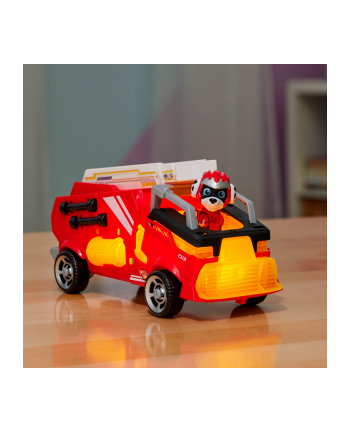 spinmaster Spin Master Paw Patrol Mighty movie - basic vehicle from Marshall with puppy figure, toy vehicle