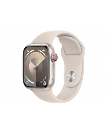 Apple Zegarek Watch Series 9 Gps Cellular 41Mm Starlight Aluminium Sport Band M L