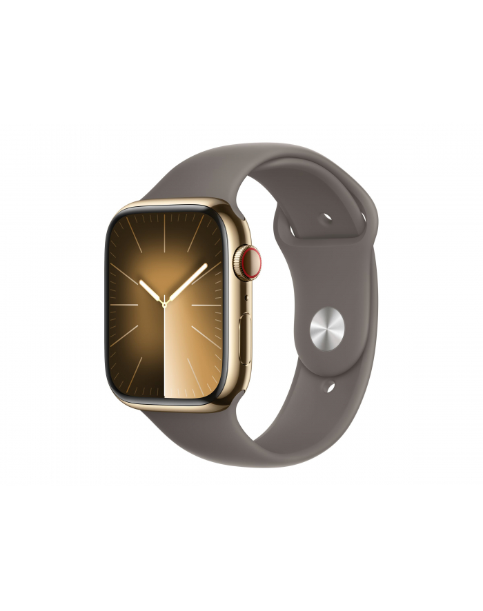 Apple Zegarek Watch Series 9 Gps Cellular 45Mm Gold Ss Clay Sport Band M L główny