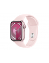 Apple Watch Series 9 GPS Koperta 41mm Z Aluminium W Kolorze Różowym Z Paskiem Sportowym W Kolorze Jasnoróżowym (MR933ETA) - nr 1