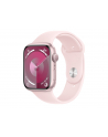 APPLE Watch Series 9 GPS Koperta 45mm z aluminium w kolorze różowym z paskiem sportowym w kolorze jasnoróżowym (MR9H3ETA) - nr 1