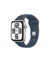 Apple Watch SE GPS Koperta 44mm Z Aluminium W Kolorze Srebrnym Z Paskiem Sportowym W Kolorze Sztormowego Błękitu (MREC3ETA) - nr 1