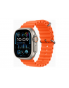 Apple Watch Ultra 2 GPS+Cellular Koperta 49mm Z Tytanu W Kolorze Naturalnym Z Paskiem Ocean W Kolorze Pomarańczowym (MREH3ULA) - nr 1