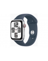 Apple Watch SE GPS+Cellular Koperta 44mm Z Aluminium W Kolorze Srebrnym Z Paskiem Sportowym Sztormowego Błękitu (MRHJ3ETA) - nr 1