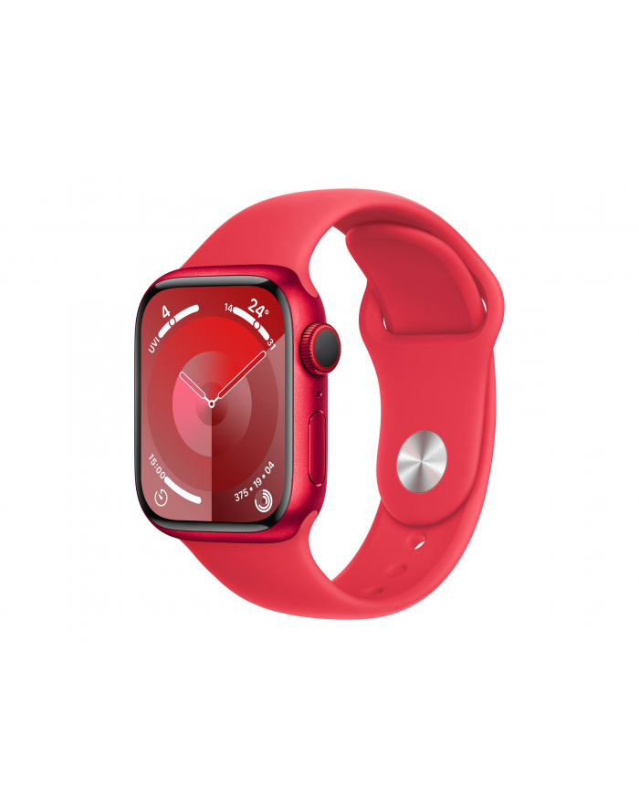 Apple Watch Series 9 GPS Koperta 41mm Z Aluminium (PRODUCT)RED Pasek Sportowy (MRXG3ET/A) (PRODUCT)RED główny