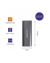 qoltec Obudowa | kieszeń NV2271 na dysk M.2 SSD | SATA | NVMe | USB-C | 2TB - nr 28