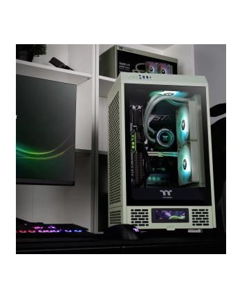 Thermaltake The Tower 200, tower case (light green, tempered glass)