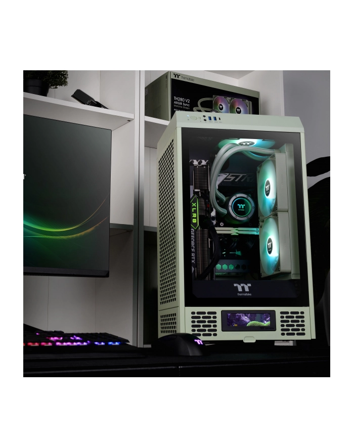 Thermaltake The Tower 200, tower case (light green, tempered glass) główny