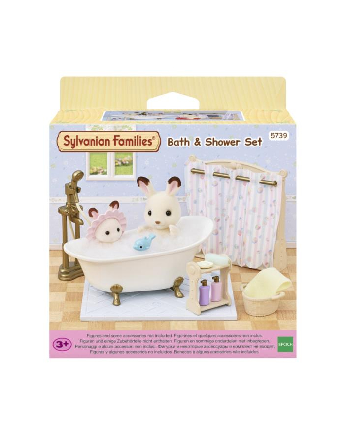 epoch Sylvanian Families Łazienka zestaw z wanną i prysznicem 5739 p6 główny