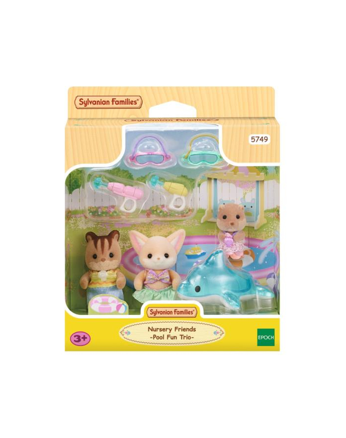 epoch Sylvanian Families Przedszkole Zabawa w basenie Baby Trio 5749 p6 główny