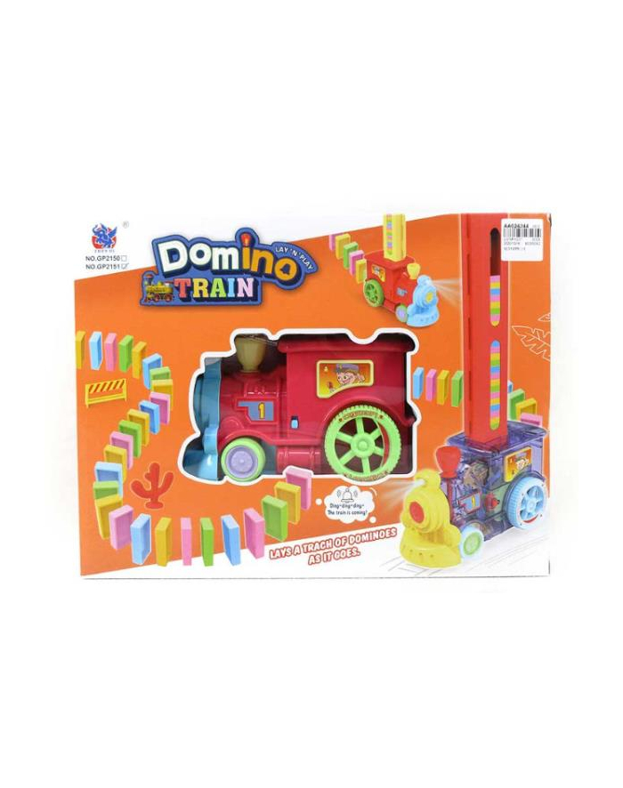 bigtoys Lokomotywa do układania domino  na baterie BKOL0181 główny
