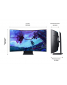 samsung Monitor 55 cali LS55CG970NUXEN VA 3840x2160 UHD 16:9 4xHDMI/LAN(RJ45)/2xUSB2.0 1ms(GTG) WiFi/BT głośniki zakrzywiony HAS+PIV 165Hz SMART Gaming 2Yd2d - nr 219