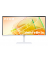 samsung Monitor 34 cale LS34C650TAUXEN VA 3440x1440 UWQHD 21:9 1xHDMI 1xDP 2xTB 4.0(90W/15W) 3xUSB 3.0 LAN(RJ45) 5ms 100Hz HAS+PIV zakrzyw. gł. biały 3YOnS - nr 103