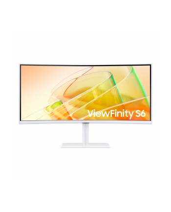 samsung Monitor 34 cale LS34C650TAUXEN VA 3440x1440 UWQHD 21:9 1xHDMI 1xDP 2xTB 4.0(90W/15W) 3xUSB 3.0 LAN(RJ45) 5ms 100Hz HAS+PIV zakrzyw. gł. biały 3YOnS