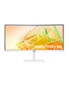 samsung Monitor 34 cale LS34C650TAUXEN VA 3440x1440 UWQHD 21:9 1xHDMI 1xDP 2xTB 4.0(90W/15W) 3xUSB 3.0 LAN(RJ45) 5ms 100Hz HAS+PIV zakrzyw. gł. biały 3YOnS - nr 131