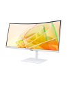 samsung Monitor 34 cale LS34C650TAUXEN VA 3440x1440 UWQHD 21:9 1xHDMI 1xDP 2xTB 4.0(90W/15W) 3xUSB 3.0 LAN(RJ45) 5ms 100Hz HAS+PIV zakrzyw. gł. biały 3YOnS - nr 49