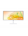 samsung Monitor 34 cale LS34C650TAUXEN VA 3440x1440 UWQHD 21:9 1xHDMI 1xDP 2xTB 4.0(90W/15W) 3xUSB 3.0 LAN(RJ45) 5ms 100Hz HAS+PIV zakrzyw. gł. biały 3YOnS - nr 88