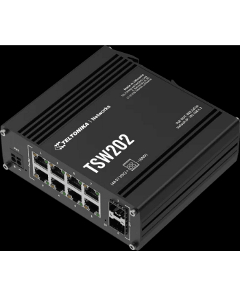 teltonika Przełącznik zarządzalny przemysłowy TSW202 2xSFP 8xPoE+ L2/L3