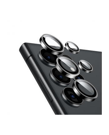 crong Szkło hartowane na obiektyw aparatu Samsung Galaxy S24 Ultra Czarne