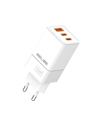 beline Ładowarka siciowa 65W GaN 2xUSB-C+USB-A bez kabla Biała