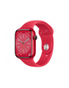 Apple Watch Series 8 GPS Koperta 45mm Z Aluminium W Kolorze Srebrnym Z Paskiem Sportowym (Product)Red (MNP43ULA) - nr 2