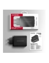 axagon ACU-DPQ100 Ładowarka sieciowa, GaN 100W, 3x port (USB-A + dual USB-C) PD3.0/QC4+/PPS/Apple, czarna - nr 18