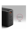 axagon ACU-DPQ100 Ładowarka sieciowa, GaN 100W, 3x port (USB-A + dual USB-C) PD3.0/QC4+/PPS/Apple, czarna - nr 33