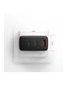 axagon ACU-DPQ100 Ładowarka sieciowa, GaN 100W, 3x port (USB-A + dual USB-C) PD3.0/QC4+/PPS/Apple, czarna - nr 39