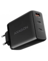 axagon ACU-DPQ100 Ładowarka sieciowa, GaN 100W, 3x port (USB-A + dual USB-C) PD3.0/QC4+/PPS/Apple, czarna - nr 41