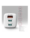 axagon ACU-DPQ65W Ładowarka sieciowa GaN 65W, 3x port (USB-A + dual USB-C) PD3.0/QC4+/PPS/Apple, biała - nr 13
