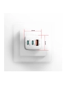 axagon ACU-DPQ65W Ładowarka sieciowa GaN 65W, 3x port (USB-A + dual USB-C) PD3.0/QC4+/PPS/Apple, biała - nr 20