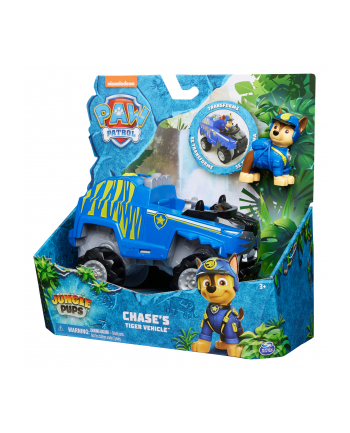 PAW PATROL Psi Patrol Jungle Pups Pojazd Tiger Chase'a 6067758 Spin Master