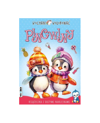 booksandfun Książka Kocham kolorować pingwiny