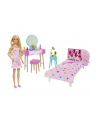 Barbie Sypialnia Barbie Zestaw + lalka HPT55 p2 MATTEL - nr 1