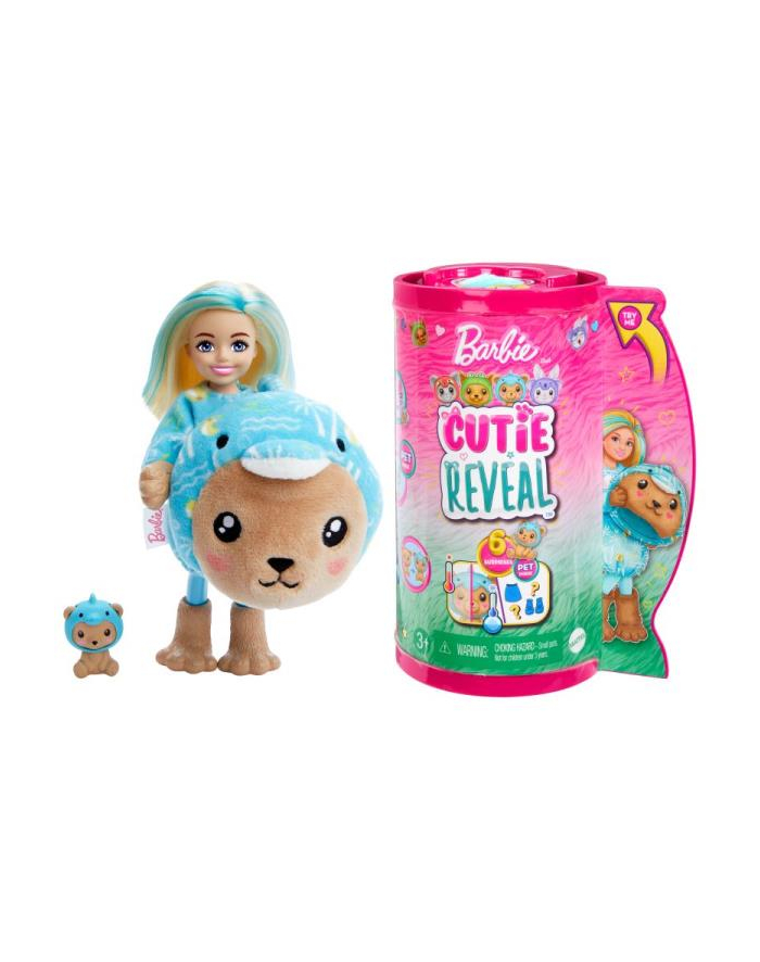 Barbie Cutie Reveal Chelsea Lalka Miś-Delfin HRK30 MATTEL główny