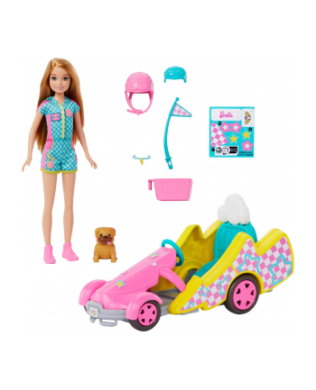 Barbie Gokart Stacie Pojazd filmowy i lalka HRM08 MATTEL