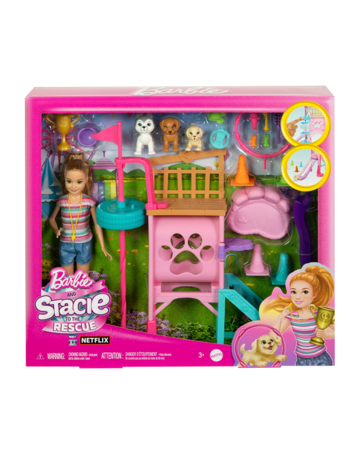 Barbie Plac zabaw piesków + Stacie Zestaw filmowy HRM10 MATTEL główny