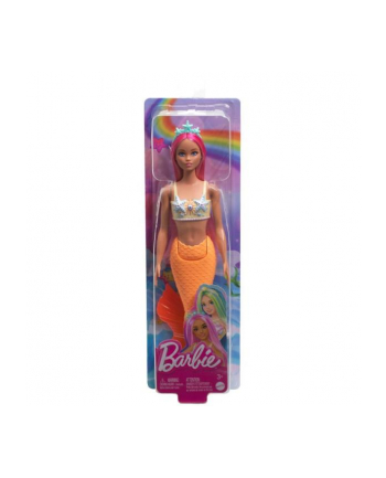 Barbie Lalka Syrenka pomarańczowy ogon HRR05 MATTEL