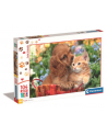 Clementoni Puzzle 104el Maxi SuperColor Piesek i kotek Cute Friends 25763 - nr 1