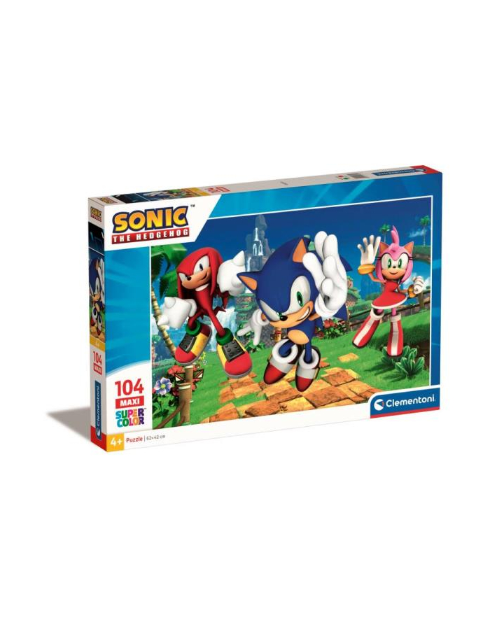 Clementoni Puzzle 104el Maxi SuperColor Sonic 25764 główny
