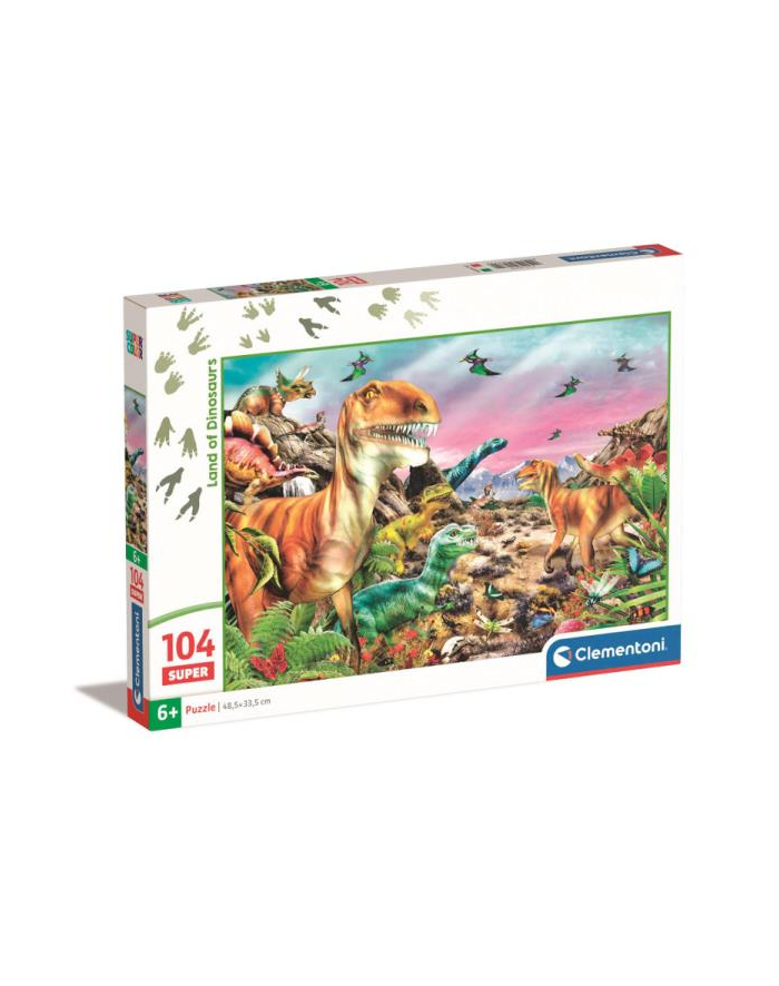 Clementoni Puzzle 104el Super Kraina Dinozaurów 25779 główny