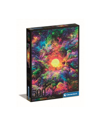Clementoni Puzzle 500el Colorboom Psychodeliczny wschód słońca w dżungli 35518
