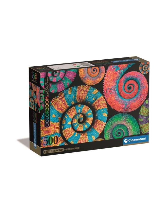 Clementoni Puzzle 500el Compact colorboom Curly Tails 35529 główny