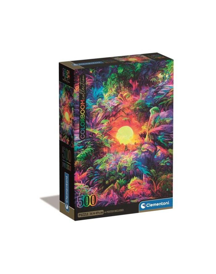 Clementoni Puzzle 500el Compact colorboom Psychedelic Jungle Sunrise 35530 główny