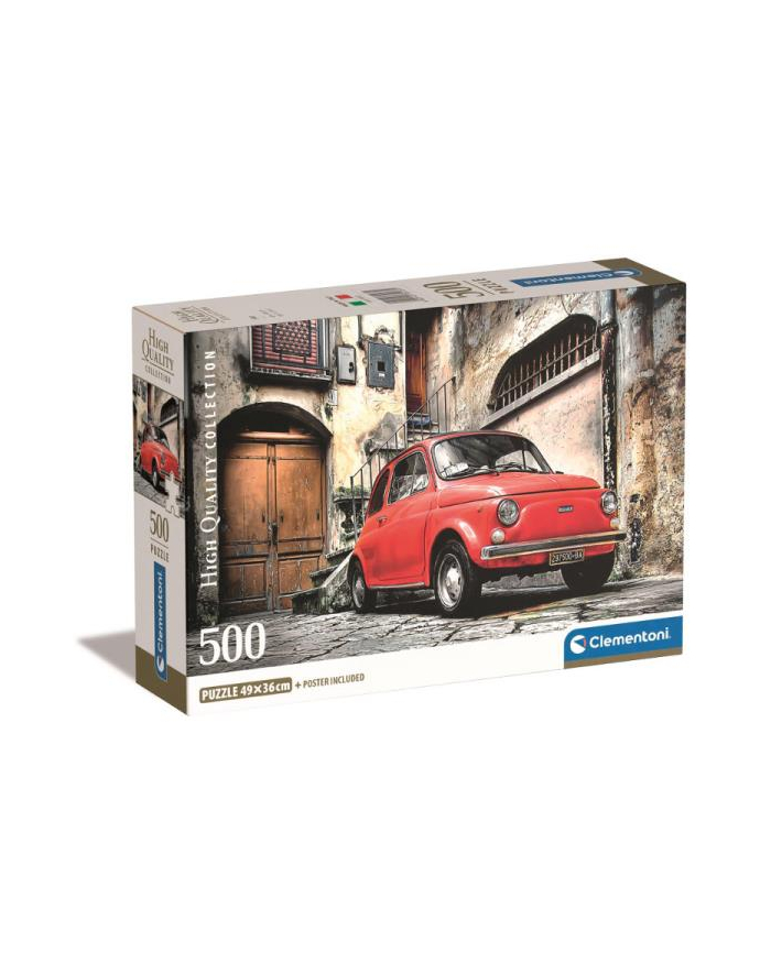 Clementoni Puzzle 500el Compact Fiat 500 35537 główny