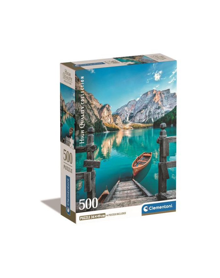 Clementoni Puzzle 500el Compact Braies Lake 35538 główny