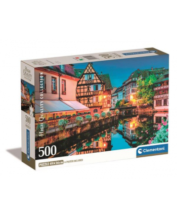 Clementoni Puzzle 500el Compact Starówka w Strasburgu. Strasbourg old town 35544