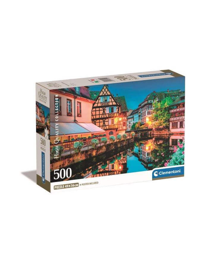 Clementoni Puzzle 500el Compact Starówka w Strasburgu. Strasbourg old town 35544 główny
